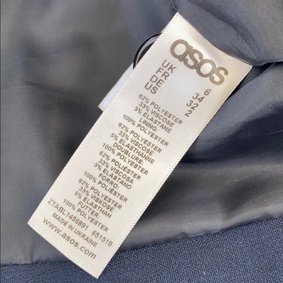 ASOS NAVY BLUE BLAZER - Picture 10 of 11